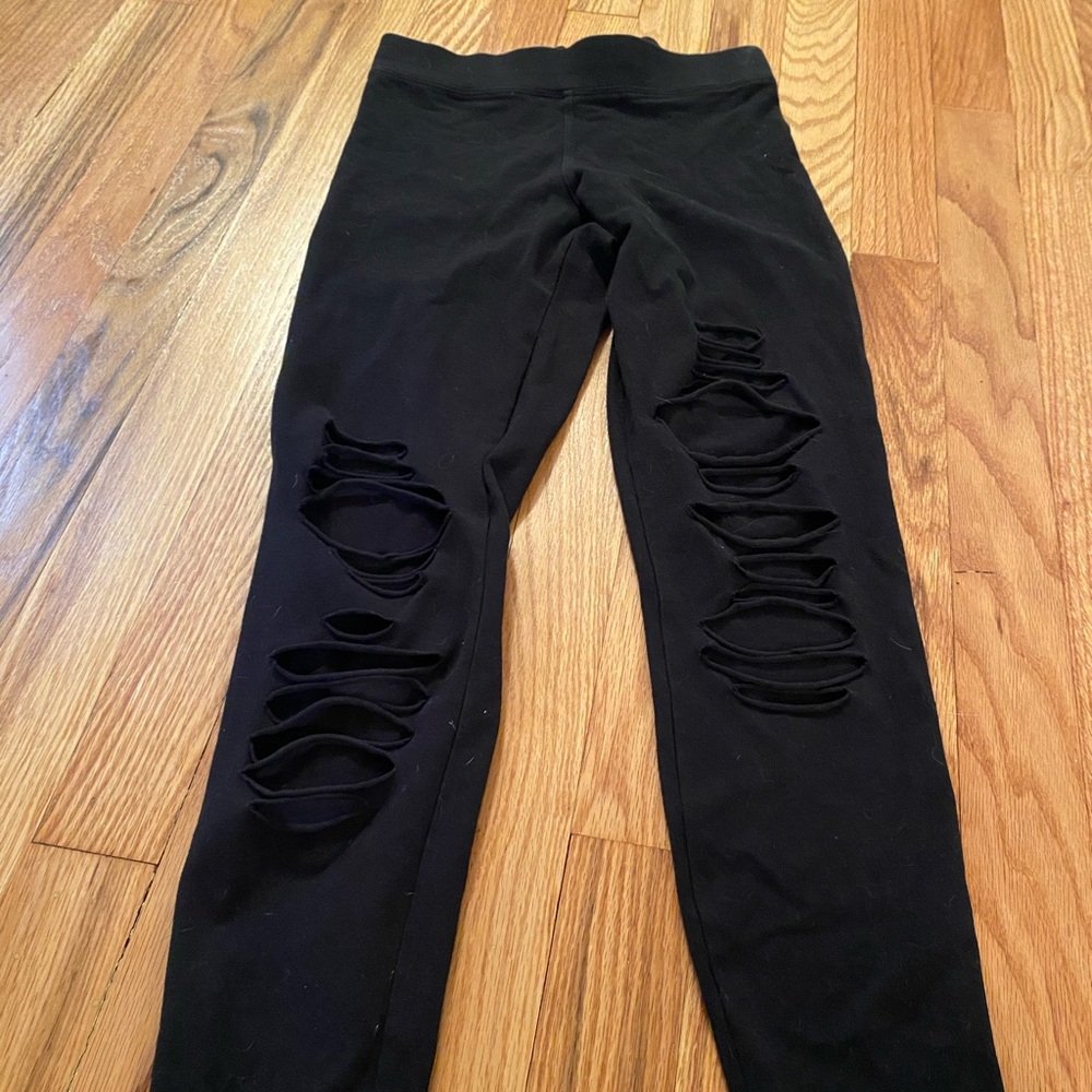 Express ripped leggings